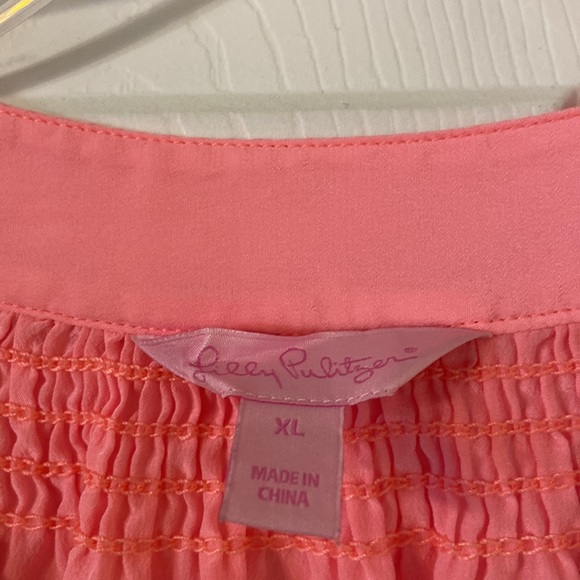 Lilly Pulitzer Elsa 100% silk blouse size XL - Picture 2 of 12